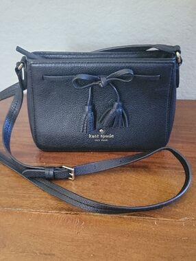 kate spade Black New York Hayes Street Eniko Pebbled Leather Crossbody